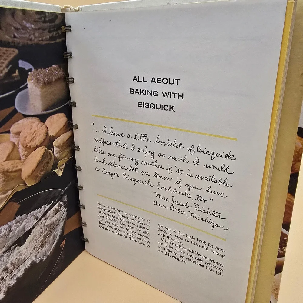 Vintage‎ 1964 The Bisquick Cookbook Betty Crocker First Edition Spiral Hardcover